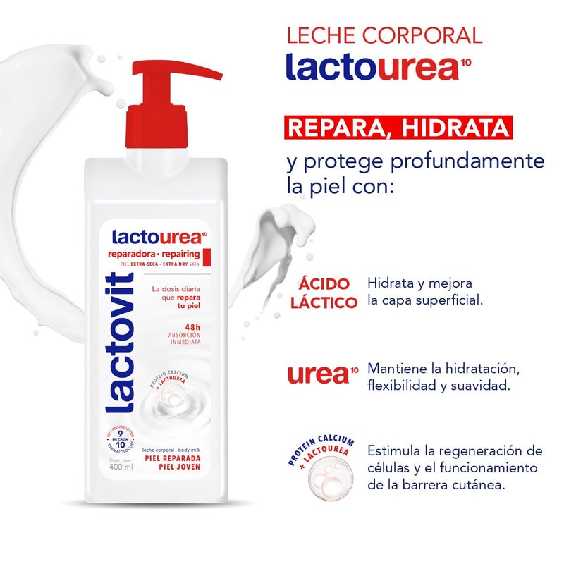 Lactovit Lactourea Body Milk 400ml - Image 2
